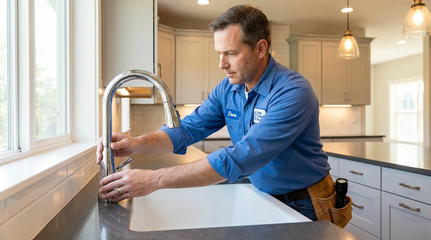 Kitchen faucet installation by Johns Plumbing LLC in Bells